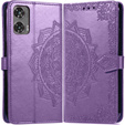Чохол-книжка для Motorola Moto G85, Mandala, фіолетовий