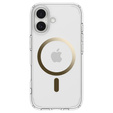 Spigen Чехол для iPhone 17, Ultra Hybrid MagSafe, прозрачный/золотой