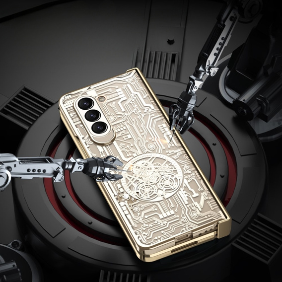 Чехол для Samsung Galaxy Z Fold 5 5G, Mechanical Legend, золотой