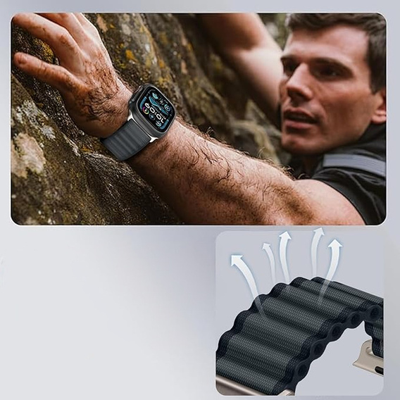 Нейлоновый ремешок для Apple Watch 1/2/3/4/5/6/7/8/9/SE/Ultra/Ultra 2 42/44/45/49 мм