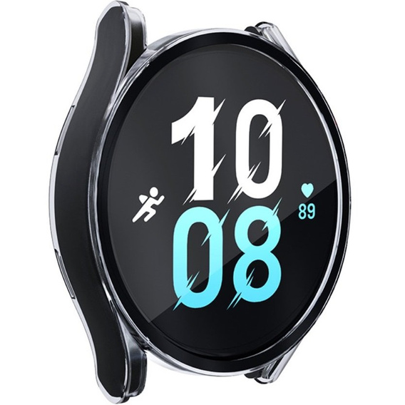 Силиконовый футляр со встроенным защитным стеклом до Galaxy Watch5 40mm, Transparent