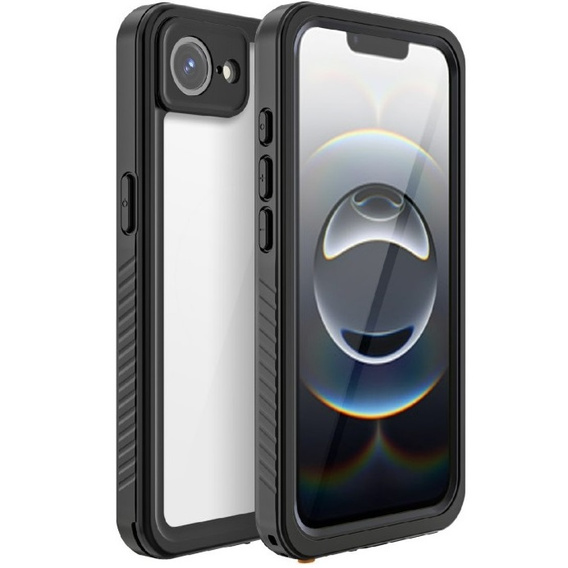 IP68 водонепроникний чохол для iPhone 16E, Redpepper, чорний