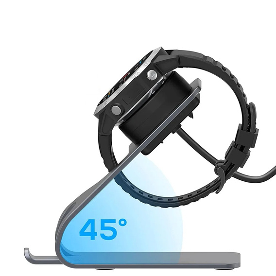 Алюминивое зарядное устройство USB для Garmin Fenix 7/7S/7X/6/6X/6S - Grey