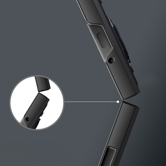 Бронированный Чехол до Samsung Galaxy Z Flip5 5G, Nox Case Ring, чёрный