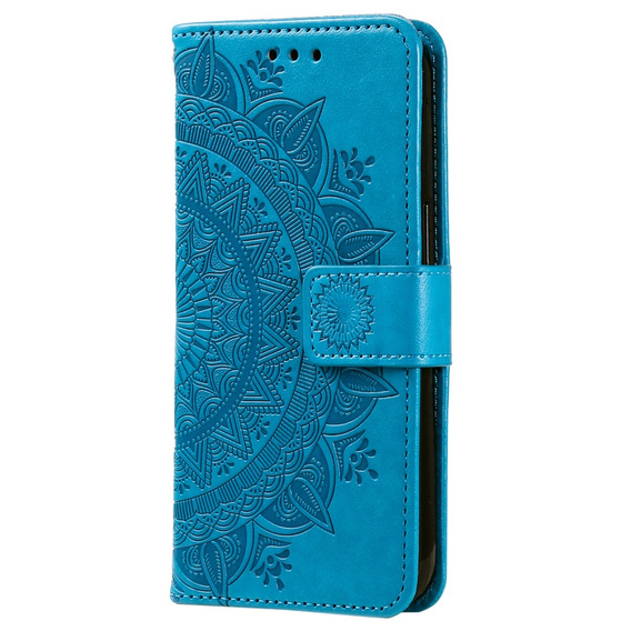 Откидной чехол для Xiaomi Redmi Note 13 Pro+, Mandala, синий