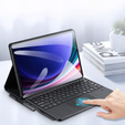 Чехол + клавиатура Samsung Galaxy Tab S9 Ultra, Dux Ducis TouchPad Leather Pen Slot, чёрный