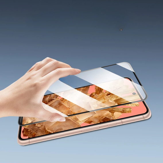 Закаленное стекло 3D для Google Pixel 9 Pro, чёрная рама