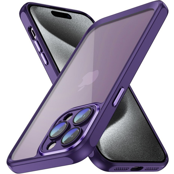 Чехол для iPhone 15 Pro, ERBORD Impact Guard, тёмно-фиолетовый