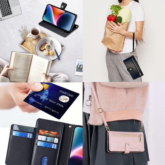 Чохол-книжка для Xiaomi Redmi Note 13 Pro 5G, Wallet Zipper Pocket, чорний