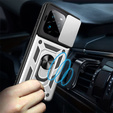 Чохол NOX Camera Slide Realme GT 7 Pro, CamShield Slide, сріблястий