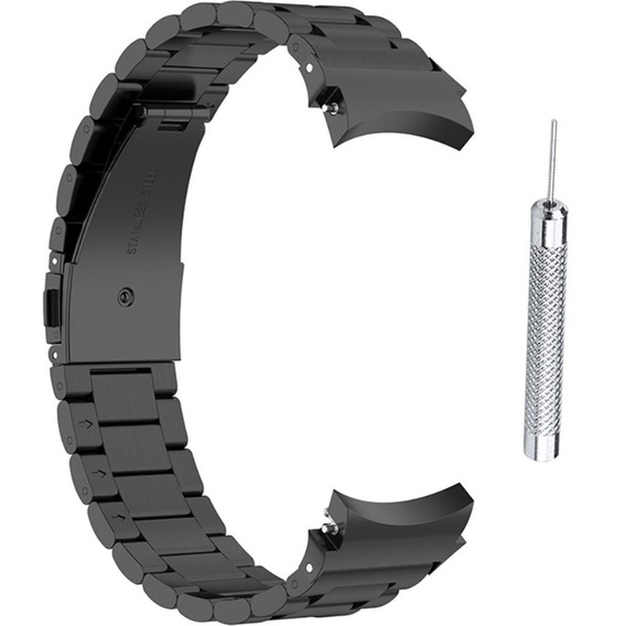 Браслет Stainless для  Samsung Galaxy Watch 4 / 4 Classic - Black