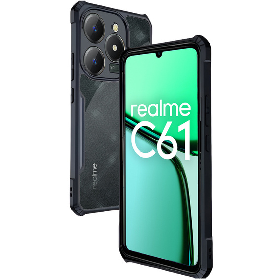 Чoхол до Realme C61, AntiDrop Hybrid, чорний