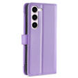Откидной чехол для Samsung Galaxy S23, Wallet Zipper Pocket, фиолетовый