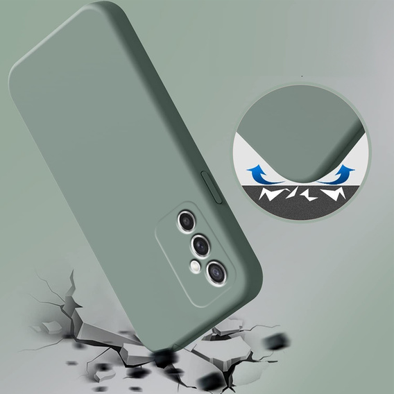 Чoхол до Samsung Galaxy M52 5G, Silicone Lite, темно-зелений