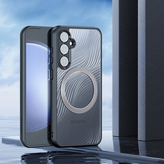 Чохол DuxDucis для Samsung Galaxy S23 FE, Aimo Case, для MagSafe, прозорий / чорний