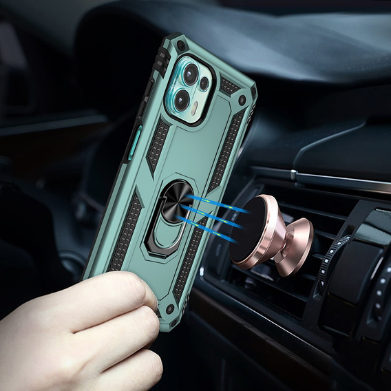 Броньований Чoхол до Motorola Edge 20 Lite, Nox Case Ring, зелений