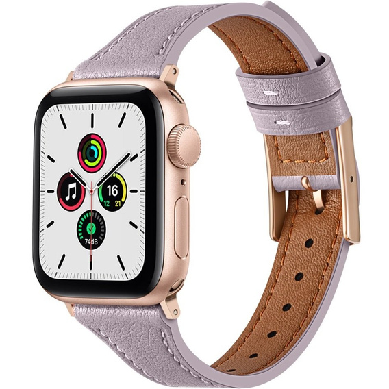 Кожаный ремешок для часов 1/2/3/4/5/6/7/8/SE/ULTRA 42/44/45/49mm, Purple