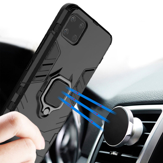 Чехол до Realme C11 2021, Kickstand Ring, чёрный