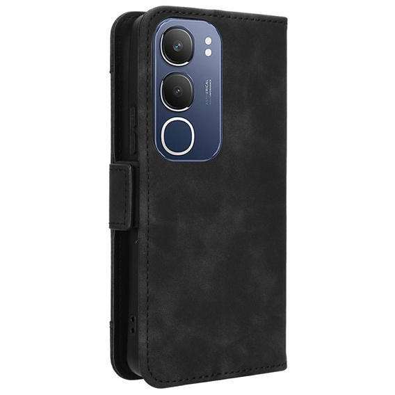 Футляр з клапаном для Vivo Y19s, Card Slot, чорний