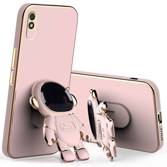 Чехол до Xiaomi Redmi 9A, Astronaut, розовый rose gold