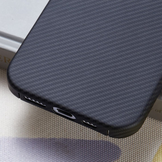 Чохол для iPhone 16 Pro Max, Aramid Fiber Cover, чорний