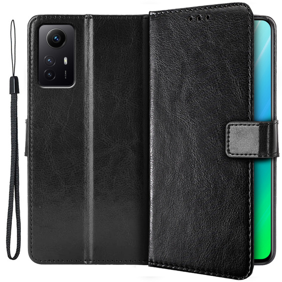 Чохол-книжка для Xiaomi Redmi Note 12S, Wallet, чорний
