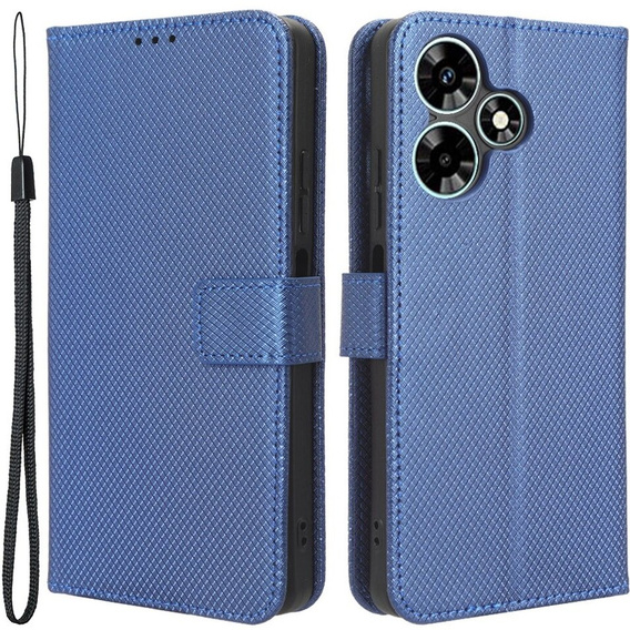 Откидной чехол для Infinix Hot 30, Wallet Smart Magnet, синий
