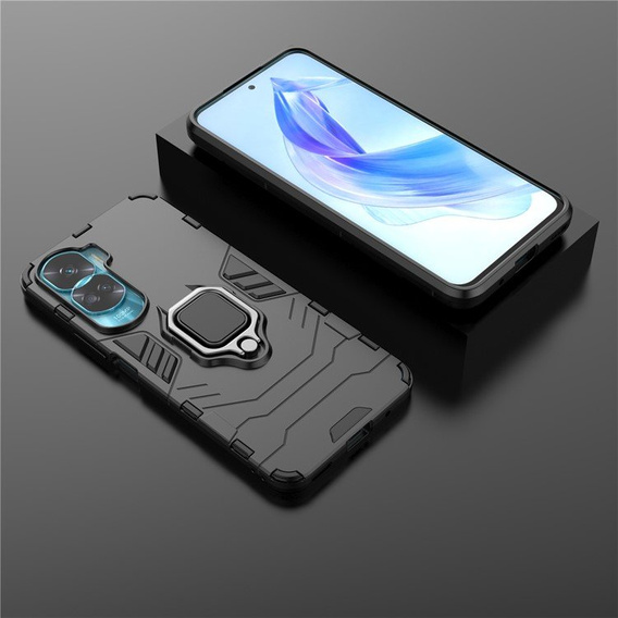 Чехол до Honor 90 Lite 5G / X50i 5G, Kickstand Ring, чёрный