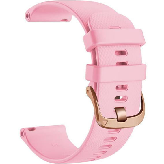 Силиконовый ремешок 20mm, Black/Black Buckle