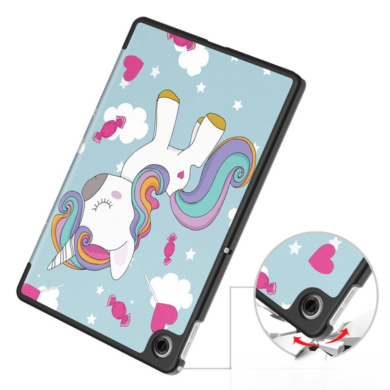Чехол для Lenovo Tab TB311FU, Smartcase, unicorn