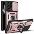 Чехол NOX Camera Slide Samsung Galaxy S23 Ultra, CamShield Slide, розовый rose gold