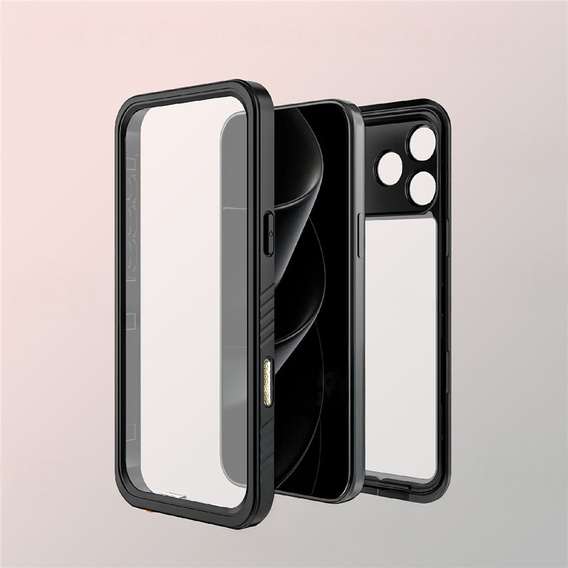 Чохол для iPhone 17 Pro Max, водонепроникний IP68 Redpepper, чорний
