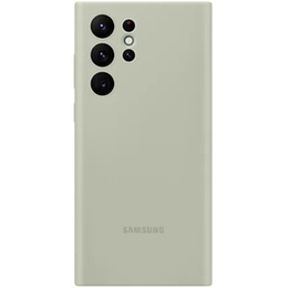 Оригінальний чохол Samsung для Galaxy S22 Ultra, Silicone Cover, Olive Green