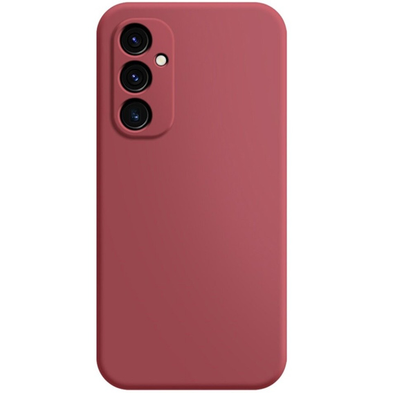 Чохол для Samsung Galaxy A25, Silicone Lite, червоний + скло 9H