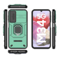 Чохол для Samsung Galaxy M34, KickStand Camera Lens, зелений