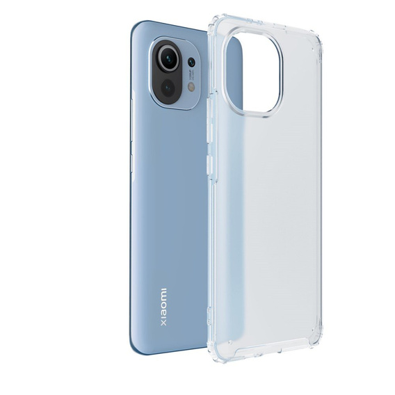 Противоударный TPU-чехол ERBORD для Xiaomi Mi 11 - Frosted Transparent