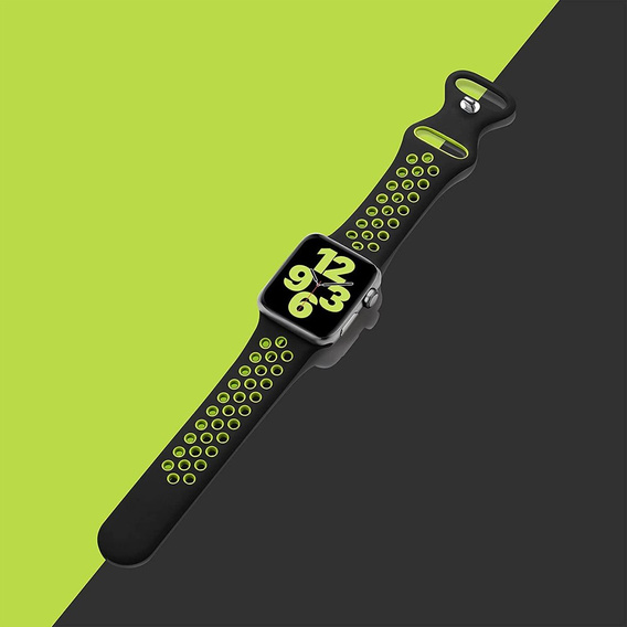 Ремінець  Hollow Apple Watch 7 45mm/6/5/4/SE 44mm/3/2/1 42mm - Black