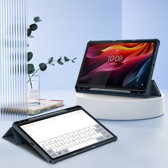Чехол для Lenovo Tab K11 Plus, Smartcase Hybrid, с местом для стилуса, темно-синий
