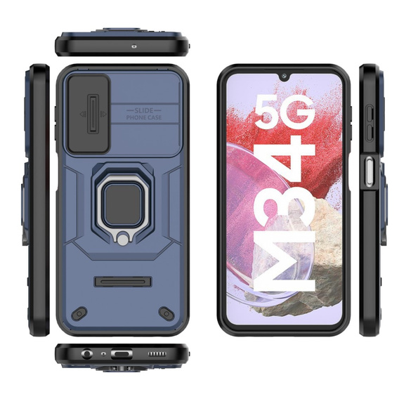 Чохол для Samsung Galaxy M34, KickStand Camera Lens, м'яти