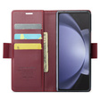 CASE фліп-чохол для Samsung Galaxy Z Fold6 5G, Litchi Wallet, червоний