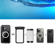 Водонепроникний чохол IP68 для iPhone 16, SHELLBOX MagSafe, чорний