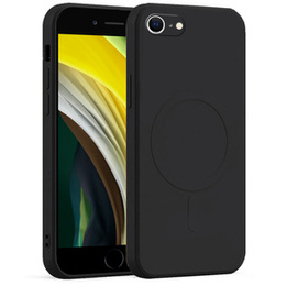 Чoхол Silicone до iPhone 7/8/SE 2020/SE 2022, MagSafe, Black