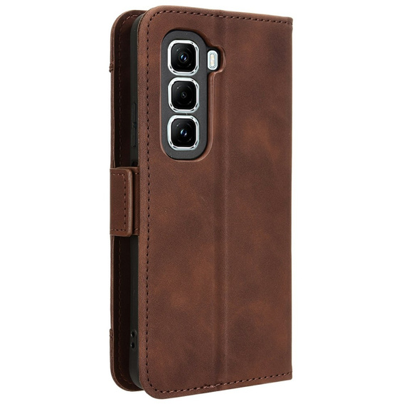 Откидной чехол для Infinix Hot 50 Pro+ 4G, Card Slot, коричневый