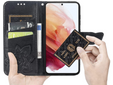 Откидной чехол для Realme 12 Pro 5G / 12 Pro+ 5G, Butterfly, чёрный