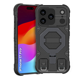 Чохол для iPhone 17 Pro, для MagSafe, броньований з підставкою, чорний