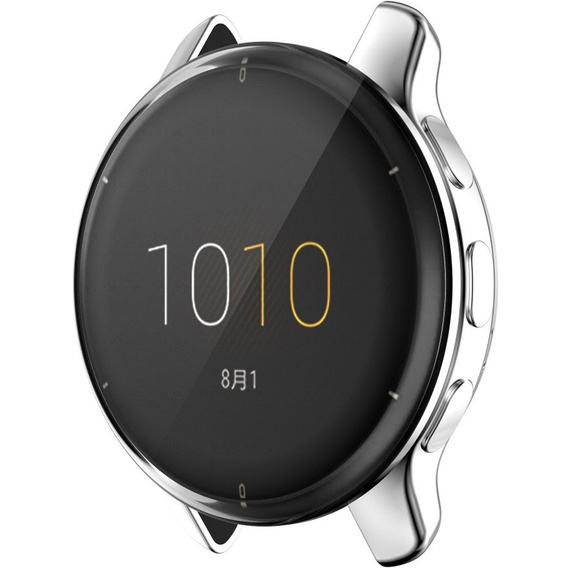 Чехол 2в1 с защитой экрана для часов Garmin Venu 2 Plus, Silver