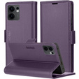 Чохол для Oppo Reno 13F / Oppo Reno 13FS, ERBORD Glossy Litchi, гаманець з клапаном, фіолетовий
