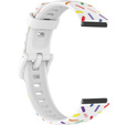 Силиконовый ремешок для Huawei Band 7, White / Colorful