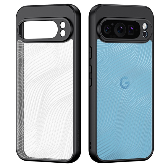 Чохол DuxDucis для Google Pixel 9 Pro XL, Aimo case, прозорий / чорний