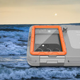 Универсальный водонепроницаемый чехол для телефона SHELLBOX, серебристый/оранжевый